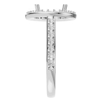 RI-7694 White Gold Ring UNSET - Side View