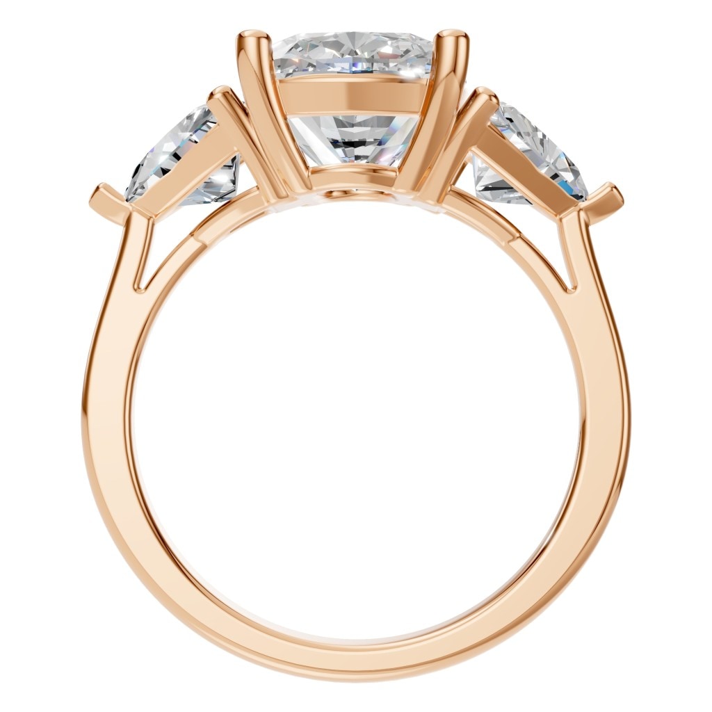 RI-7733 Rose Gold Ring SET - Top View