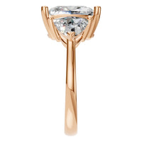 RI-7733 Rose Gold Ring SET - Side View