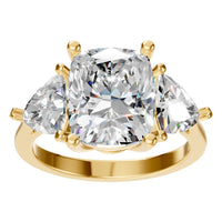 RI-7733 Yellow Gold Ring SET - Front View