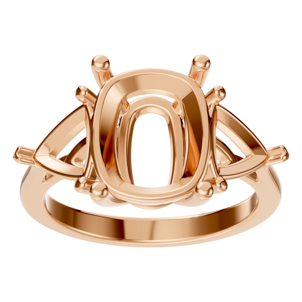 RI-7733 Rose Gold Ring UNSET - Front View
