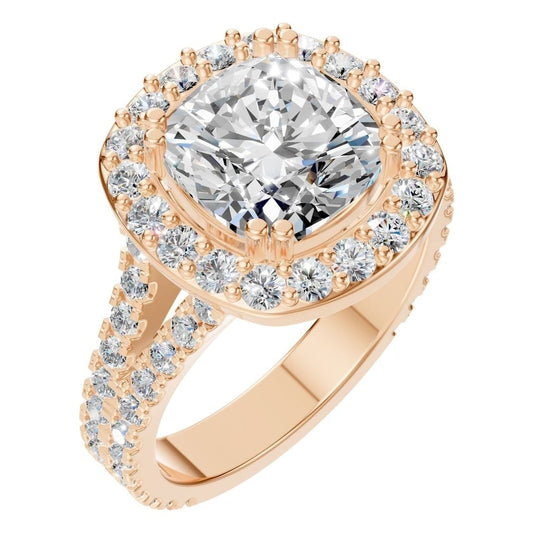 RI-7842 Rose Gold Ring SET - Main View