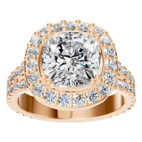 RI-7842 Rose Gold Ring SET - Front View