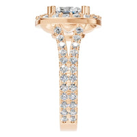 RI-7842 Rose Gold Ring SET - Side View