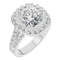 RI-7842 White Gold Ring SET - Main View