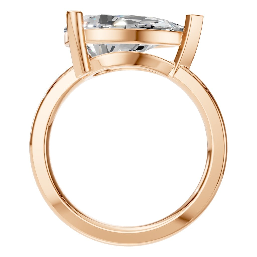 RI-7928 Rose Gold Ring SET - Top View