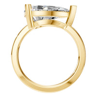 RI-7928 Yellow Gold Ring SET - Top View