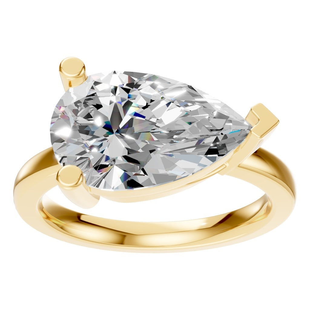 RI-7928 Yellow Gold Ring SET - Front View