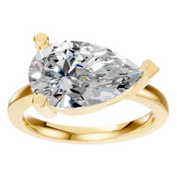 RI-7928 Yellow Gold Ring SET - Front View