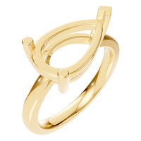 RI-7928 Yellow Gold Ring UNSET - Main View