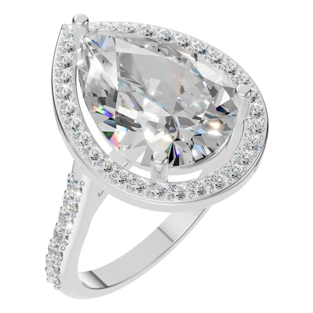 RI-7933 White Gold Ring SET - Main View