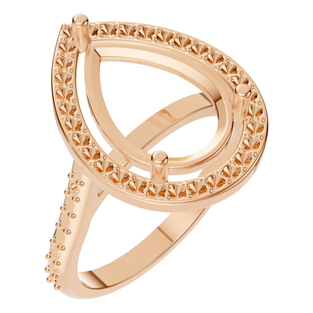 RI-7933 Rose Gold Ring UNSET - Main View