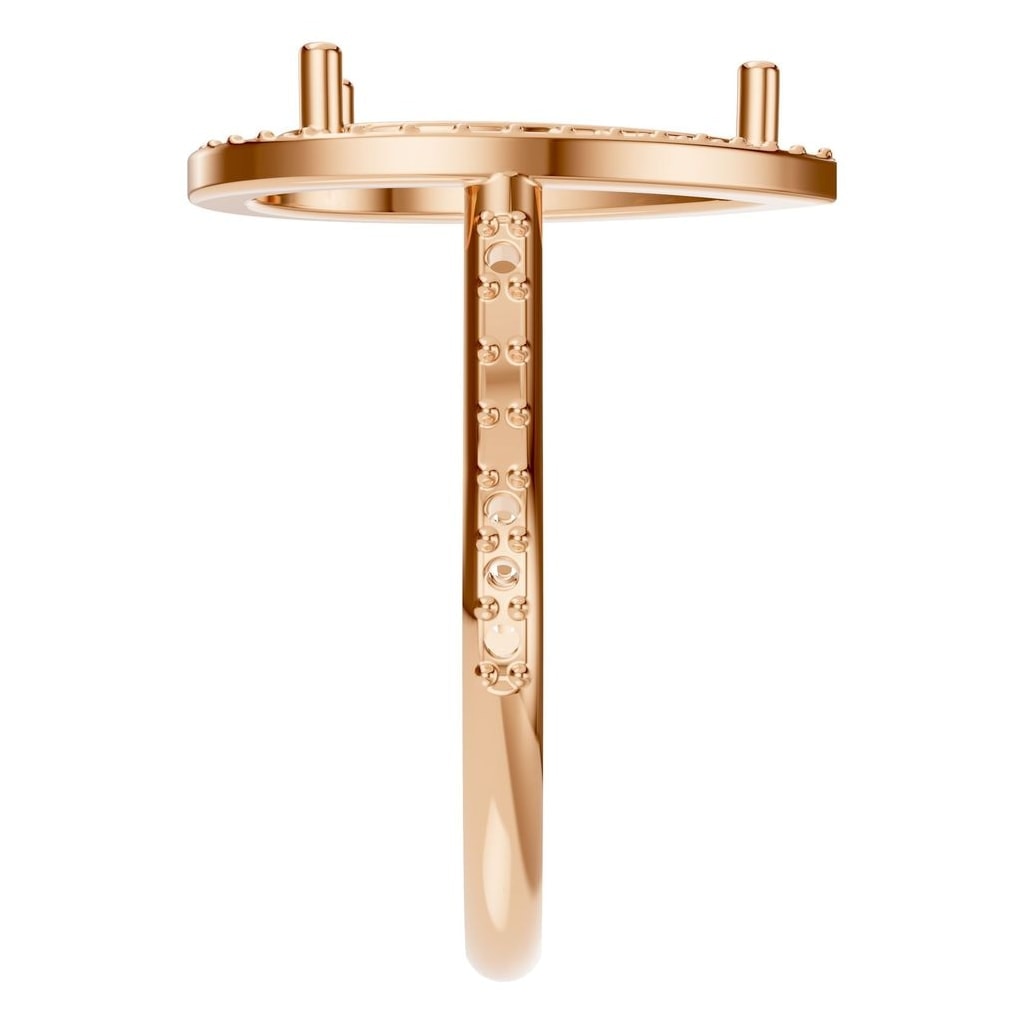 RI-7933 Rose Gold Ring UNSET - Side View