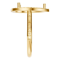 RI-7933 Yellow Gold Ring UNSET - Side View