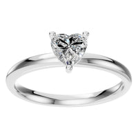 RI-7942 White Gold Ring SET - Front View