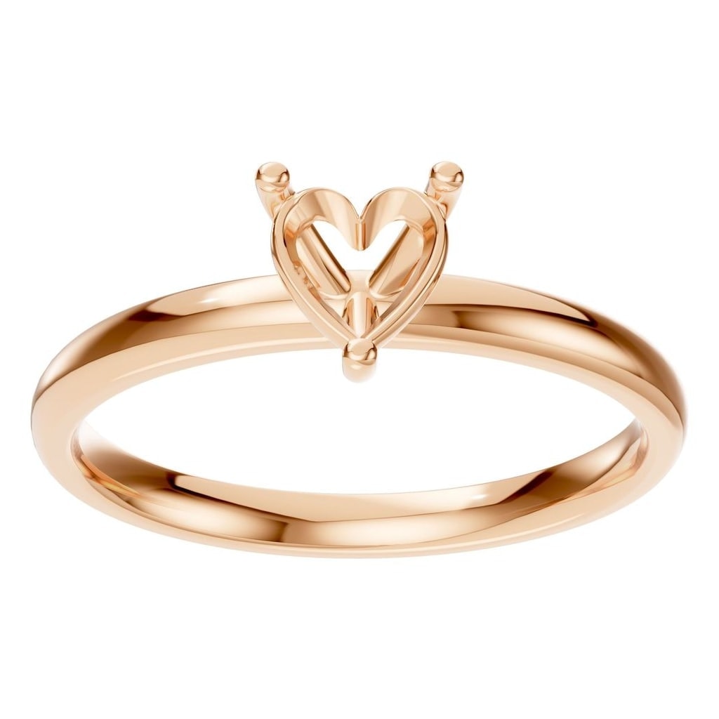 RI-7942 Rose Gold Ring UNSET - Front View