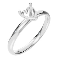 RI-7942 White Gold Ring UNSET - Main View