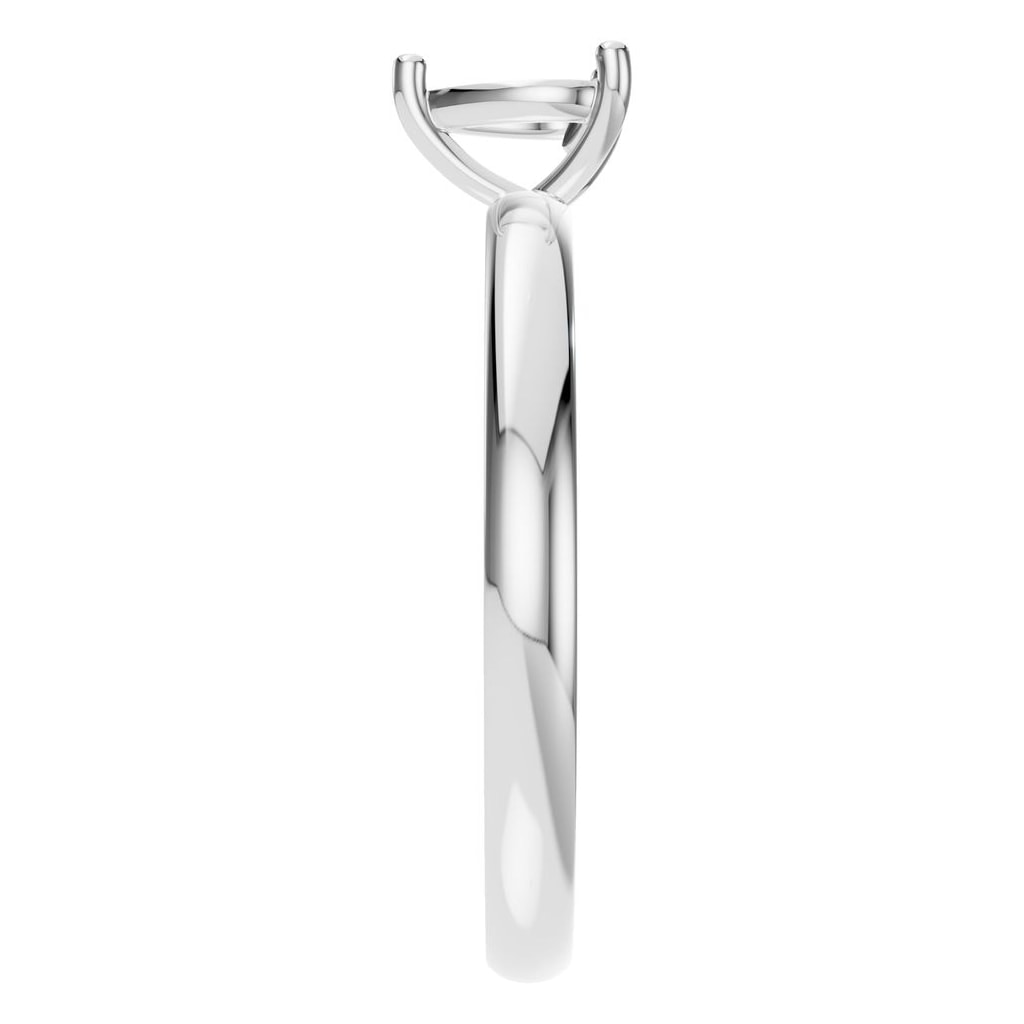 RI-7942 White Gold Ring UNSET - Side View