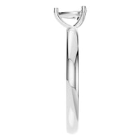RI-7942 White Gold Ring UNSET - Side View