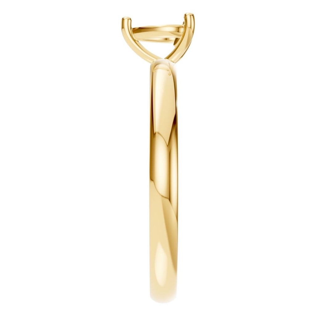 RI-7942 Yellow Gold Ring UNSET - Side View