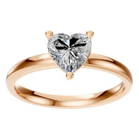 RI-7942 Rose Gold Ring SET - Front View
