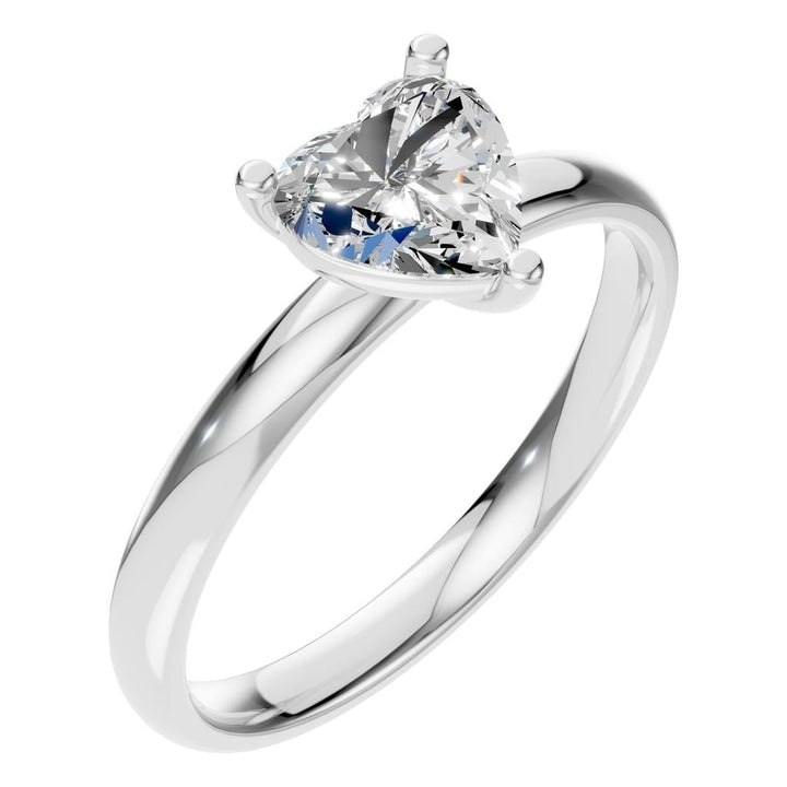 Solitaire Ring Mounting - Heart 6x6mm