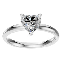RI-7942 White Gold Ring SET - Front View
