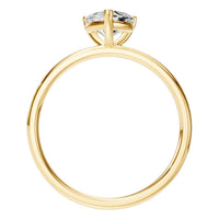 RI-7942 Yellow Gold Ring SET - Top View