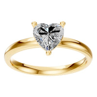 RI-7942 Yellow Gold Ring SET - Front View