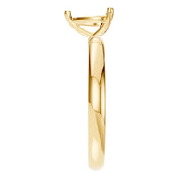 RI-7942 Yellow Gold Ring UNSET - Side View