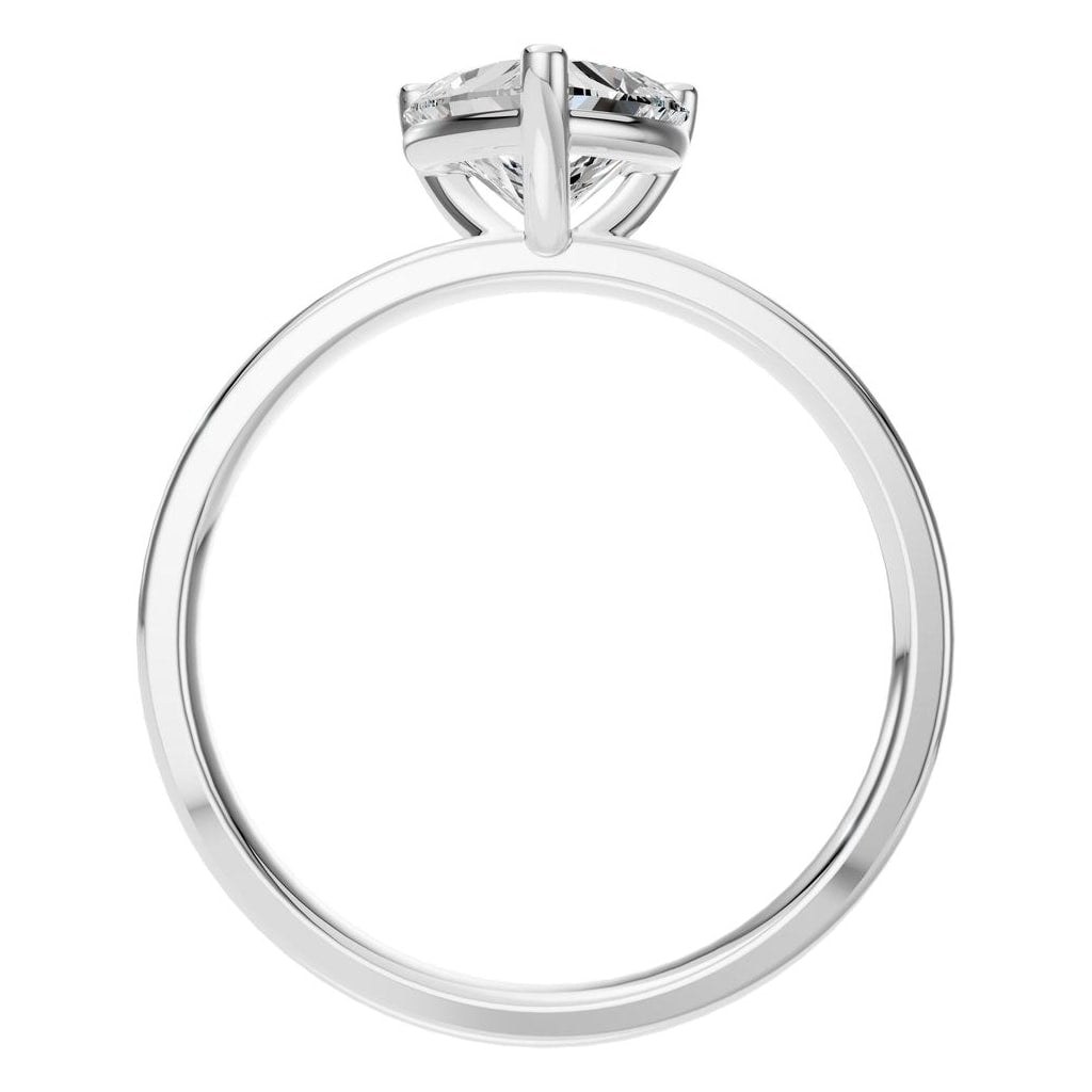 RI-7942 White Gold Ring SET - Top View