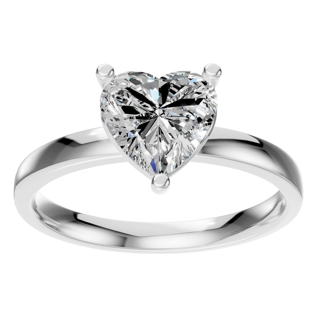 RI-7942 White Gold Ring SET - Front View