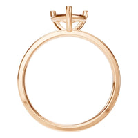 RI-7942 Rose Gold Ring UNSET - Top View