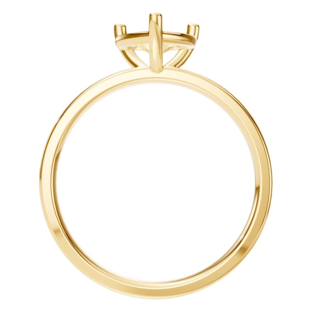 RI-7942 Yellow Gold Ring UNSET - Top View