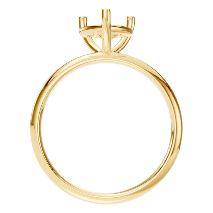 Solitaire Ring Mounting - Heart 7.5x7.5mm