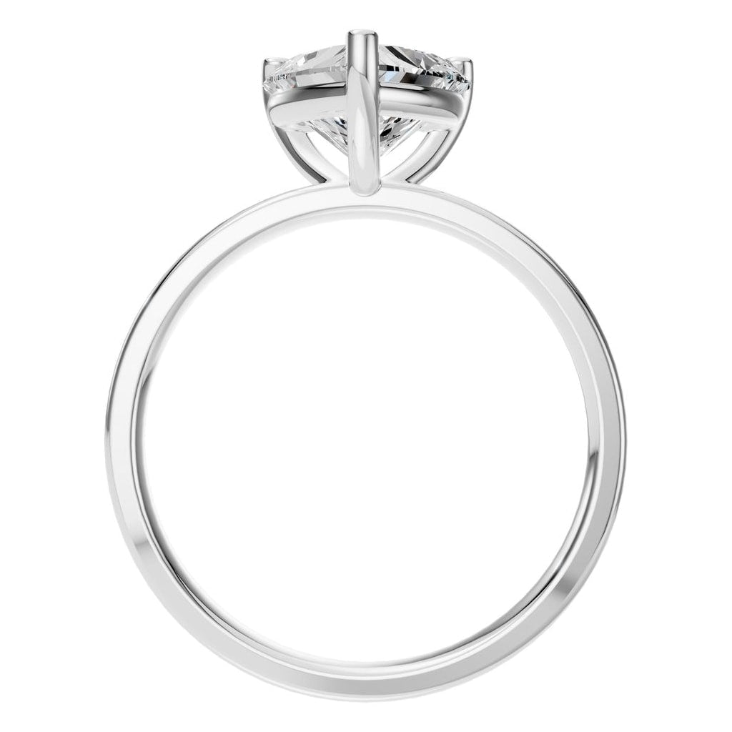 RI-7942 White Gold Ring SET - Top View