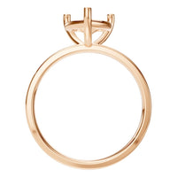 RI-7942 Rose Gold Ring UNSET - Top View