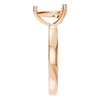 RI-7942 Rose Gold Ring UNSET - Side View