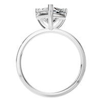RI-7942 White Gold Ring SET - Top View