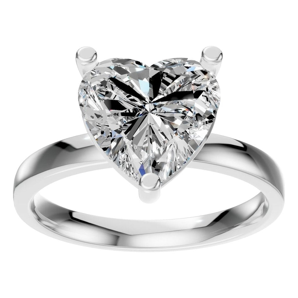 RI-7942 White Gold Ring SET - Front View