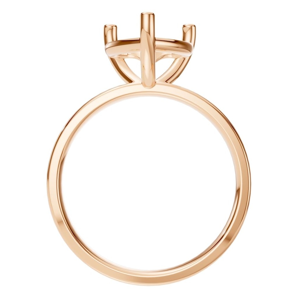 RI-7942 Rose Gold Ring UNSET - Top View
