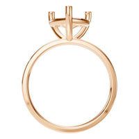 RI-7942 Rose Gold Ring UNSET - Top View