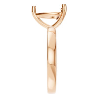 RI-7942 Rose Gold Ring UNSET - Side View