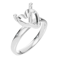 RI-7942 White Gold Ring UNSET - Main View