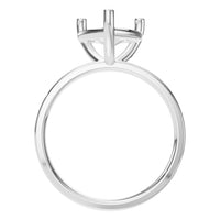 RI-7942 White Gold Ring UNSET - Top View