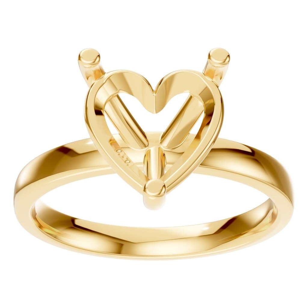 RI-7942 Yellow Gold Ring UNSET - Front View