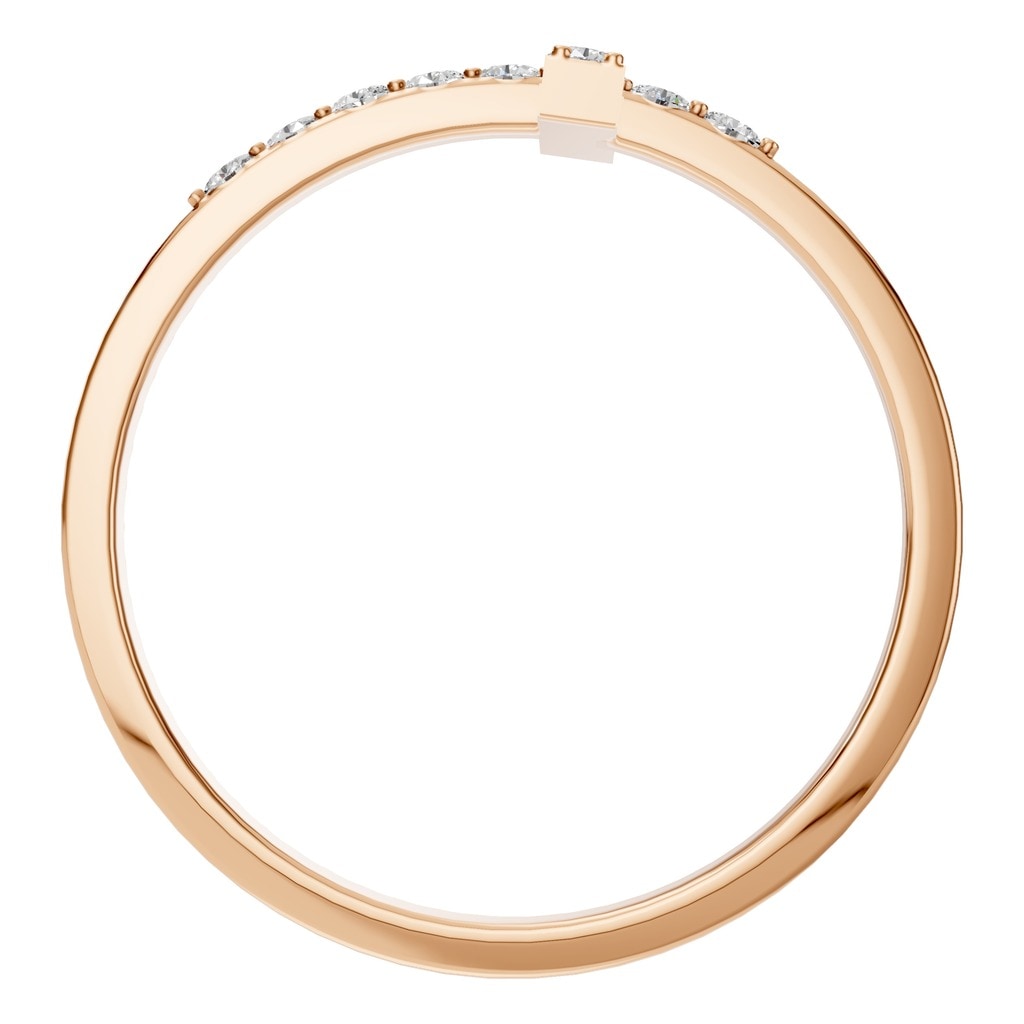 RI-7995 Rose Gold Ring SET - Top View