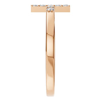RI-7995 Rose Gold Ring SET - Side View