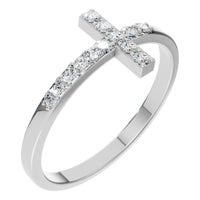 RI-7995 White Gold Ring SET - Main View