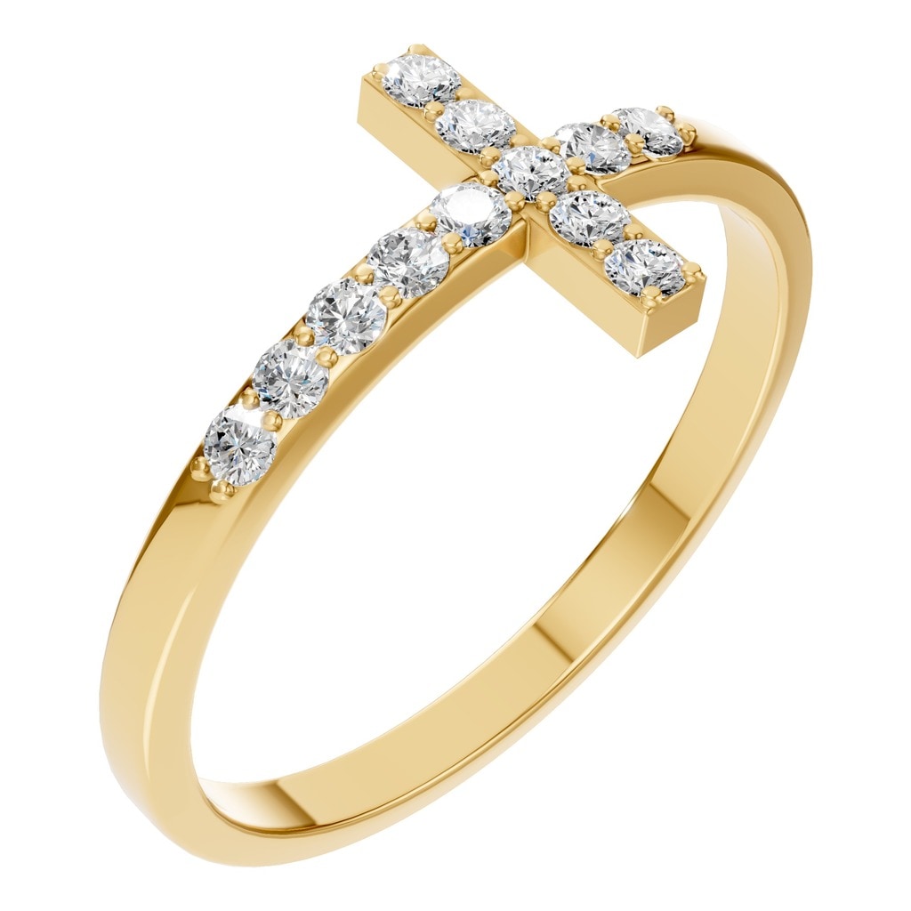 RI-7995 Yellow Gold Ring SET - Main View